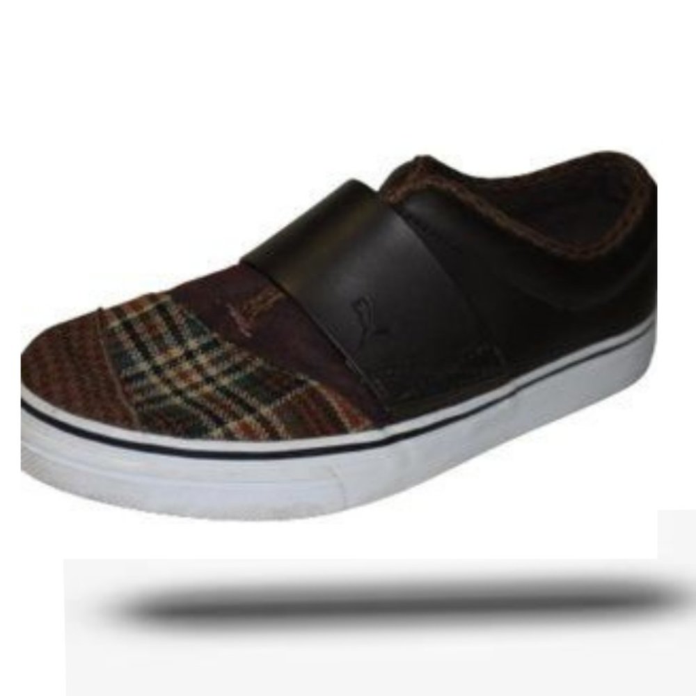 Puma Men's Shoes Eco Leather Brown & Gray